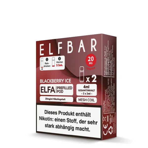 Elf Bar ELFA Blackberry Ice Pods im Großhandel günstig kaufen