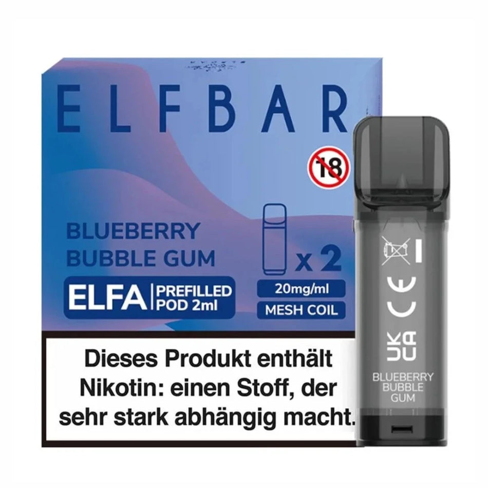 10 x ELFA Pods | Blueberry Bubble Gum