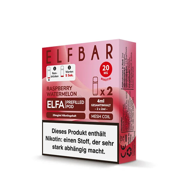 Elf Bar ELFA Raspberry Watermelon Pods im Großhandel günstig kaufen