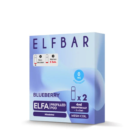 Elf Bar ELFA Blueberry NIKOTINFREI Pods im Großhandel günstig kaufen