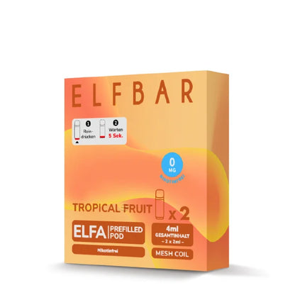 Elf Bar ELFA Tropical Fruit NIKOTINFREI Pods im Großhandel günstig kaufen