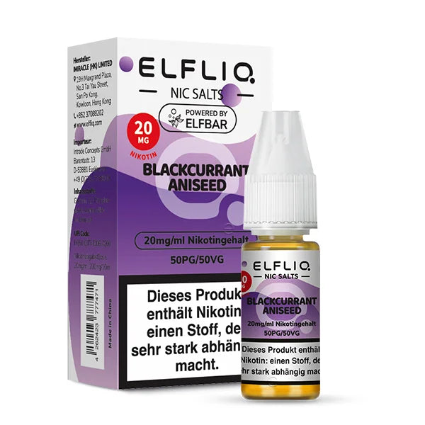 ELFLIQ Liquid Blackcurrant Aniseed Großhandel