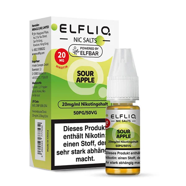 10 x ELFLIQ Liquid | Sour Apple