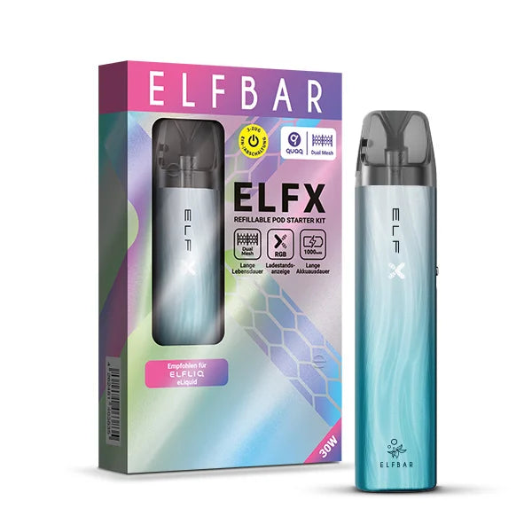 ELFBAR ELFX Pod Kit Silver Blue Großhandel