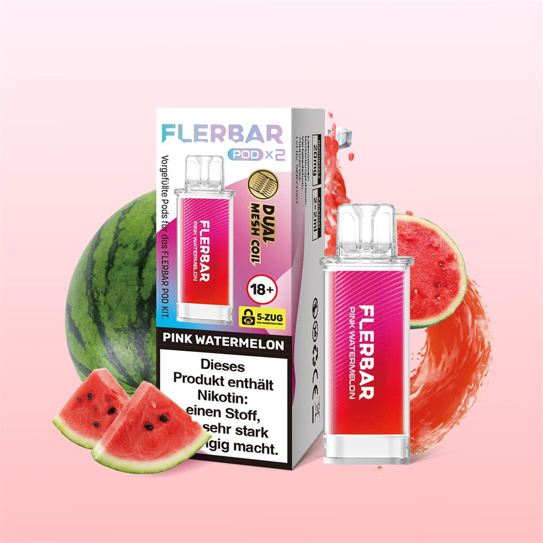 Flerbar Pods Pink Watermelon im Großhandel günstig kaufen