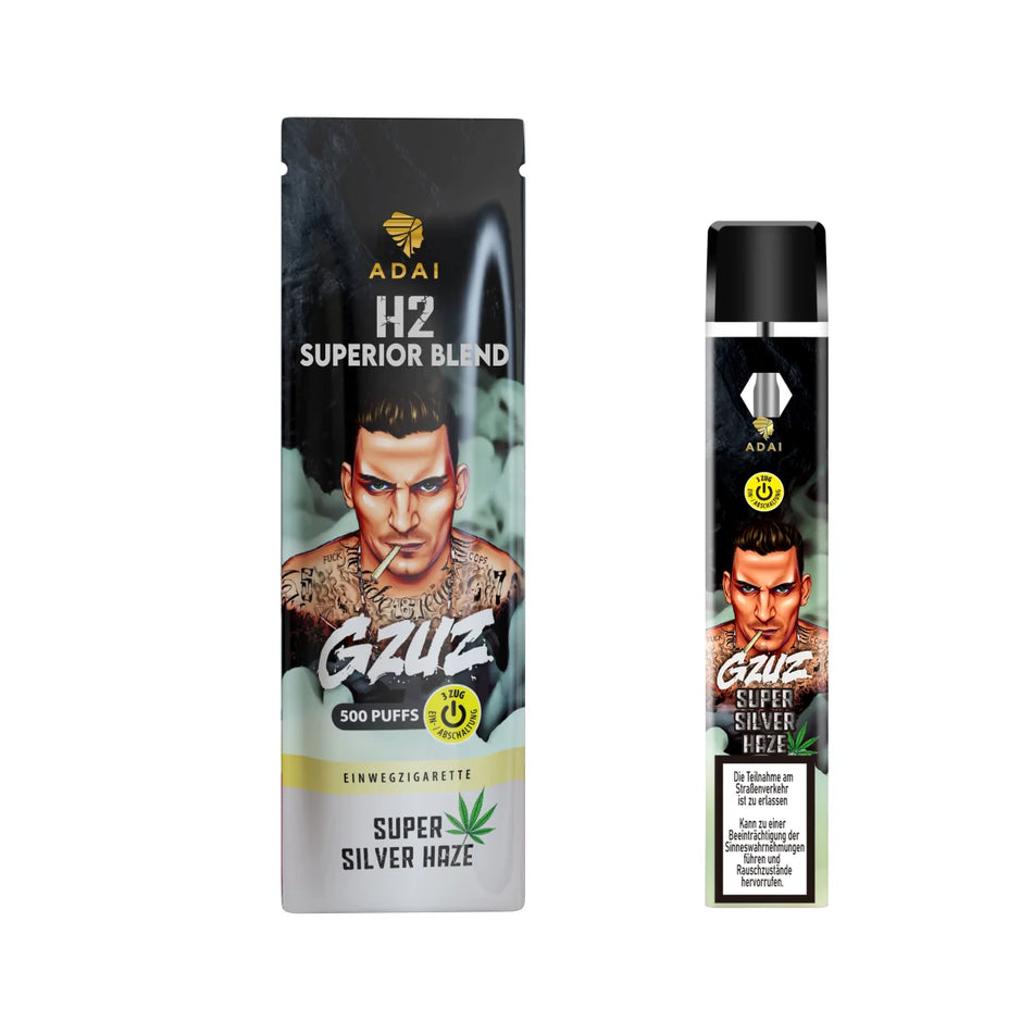 GZUZ Vape | 95% Superior Blend | Super Silver Haze🌿