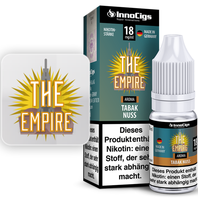 The Empire Tabak Nuss Aroma Aroma von InnoCigs 10ml Liquid Großhandel