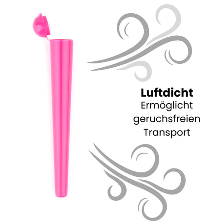 avibes 10 x Joint Hüllen Set Transporthüllen Case Tube Hülsen pink rosa Klappdeckel 4