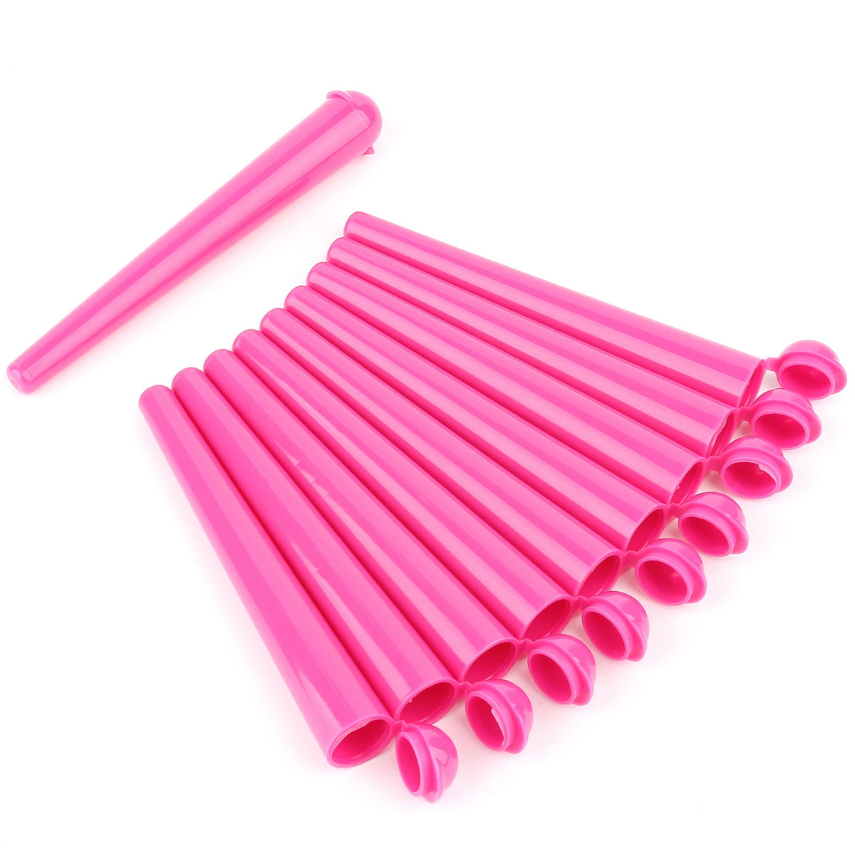 avibes 10 x Joint Hüllen Set Transporthüllen Case Tube Hülsen pink rosa Klappdeckel 2