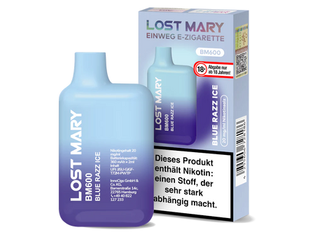 Lost Mary B600 Vape Blue Razz Ice Großhandel