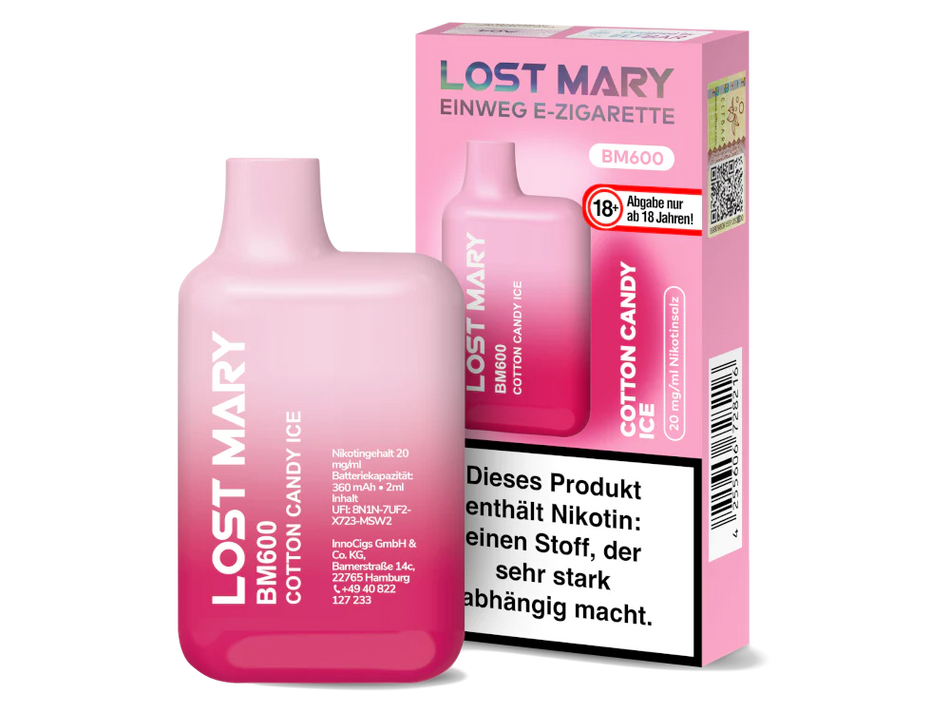 Lost Mary B600 Vape Cotton Candy Ice Großhandel