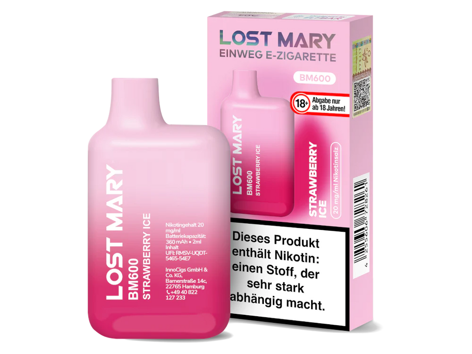 Lost Mary BM600 Vape Strawberry Ice Großhandel