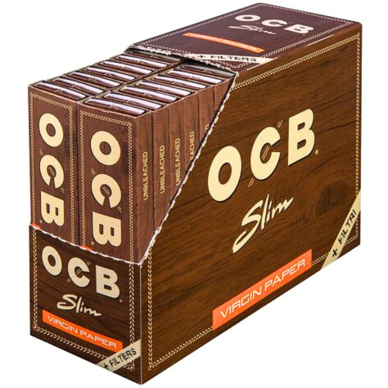 ocb papers unbleached virgin slim