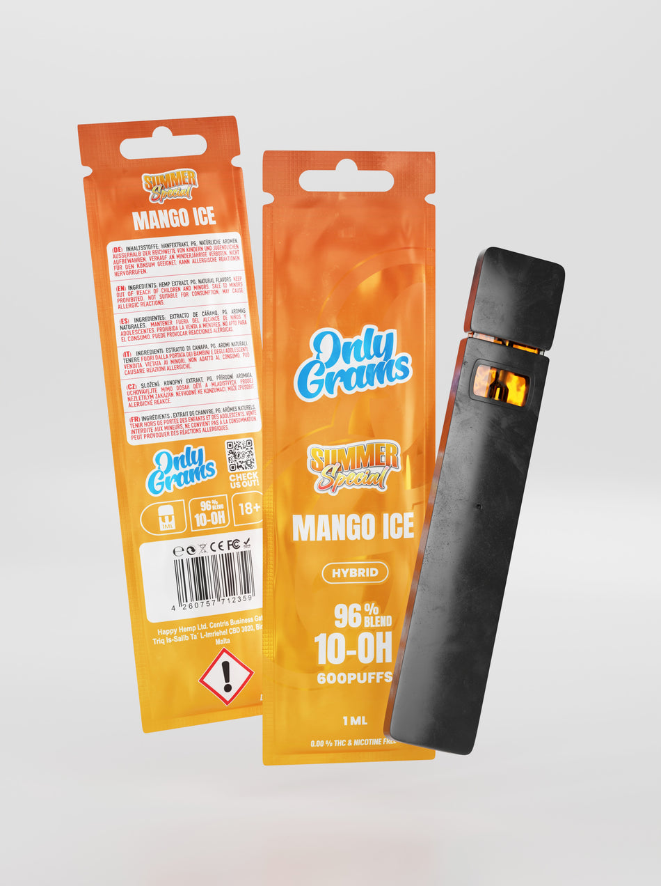 OnlyGrams 10-OH-HHC Vape 96% Mango Ice Großhandel