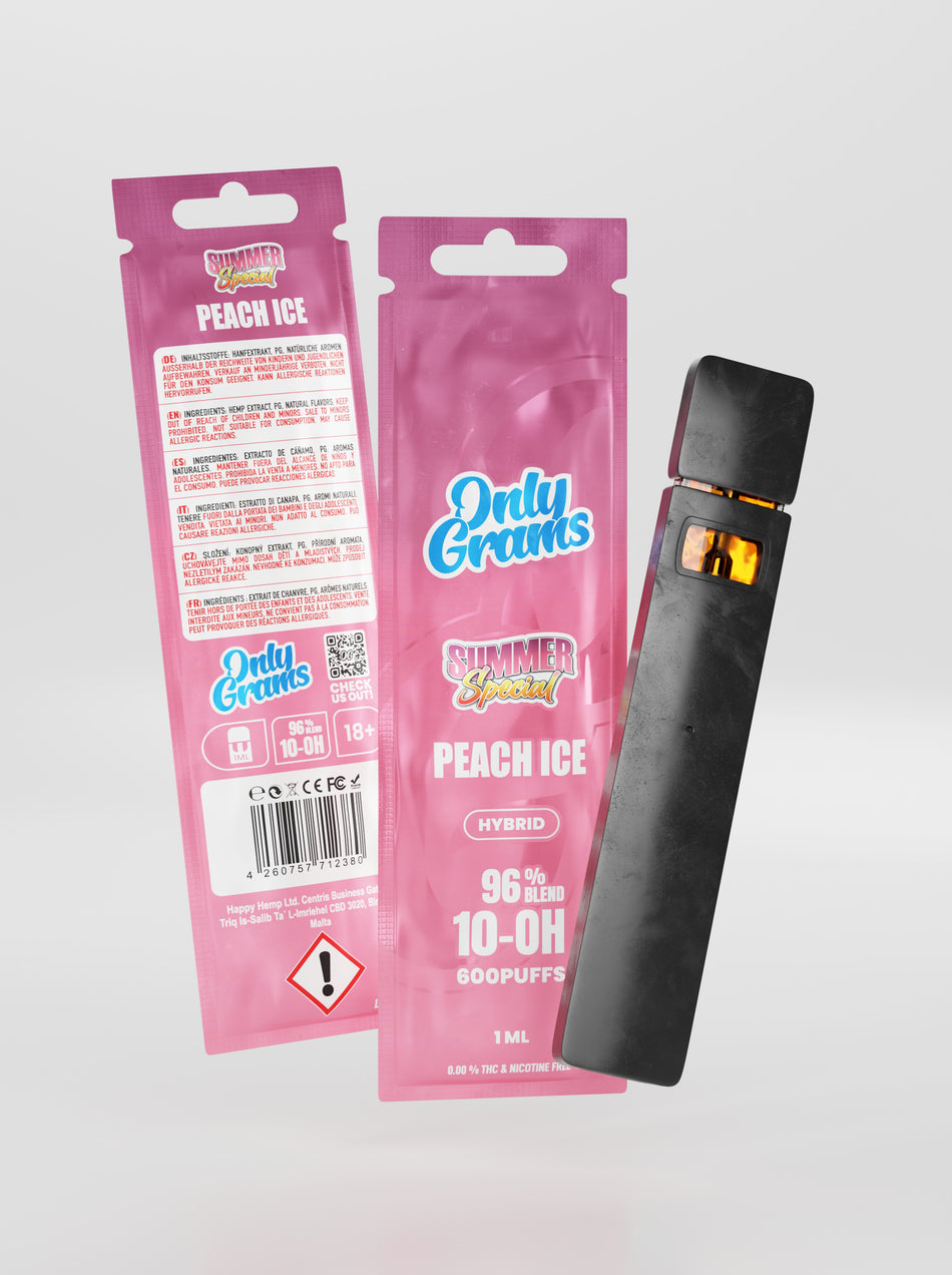 OnlyGrams 10-OH-HHC Vape 96% Peach Ice Großhandel