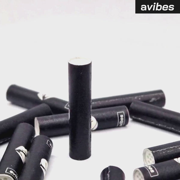 avibes® 50 x Aktivkohlefilter Slim 6mm | Sick Lips Edition