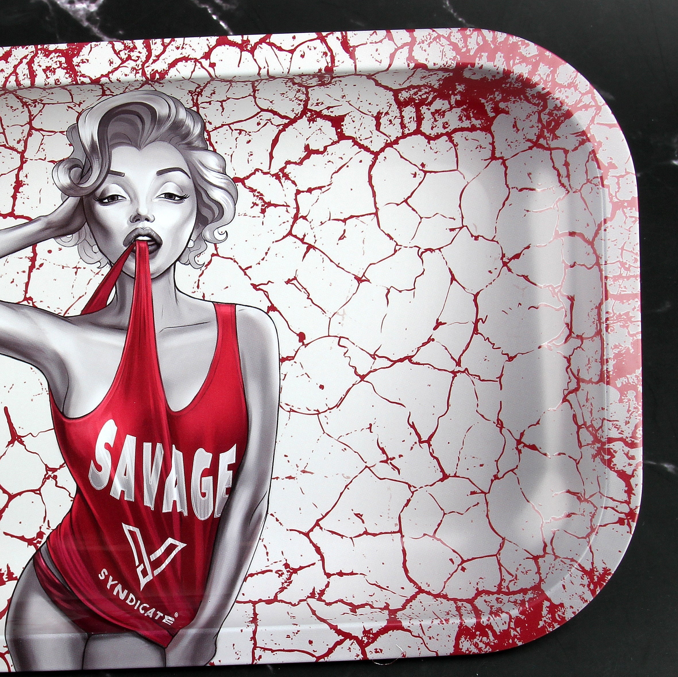 Dank Diva Savage Rolling Tray Dreh Tablett Drehunterlage 9