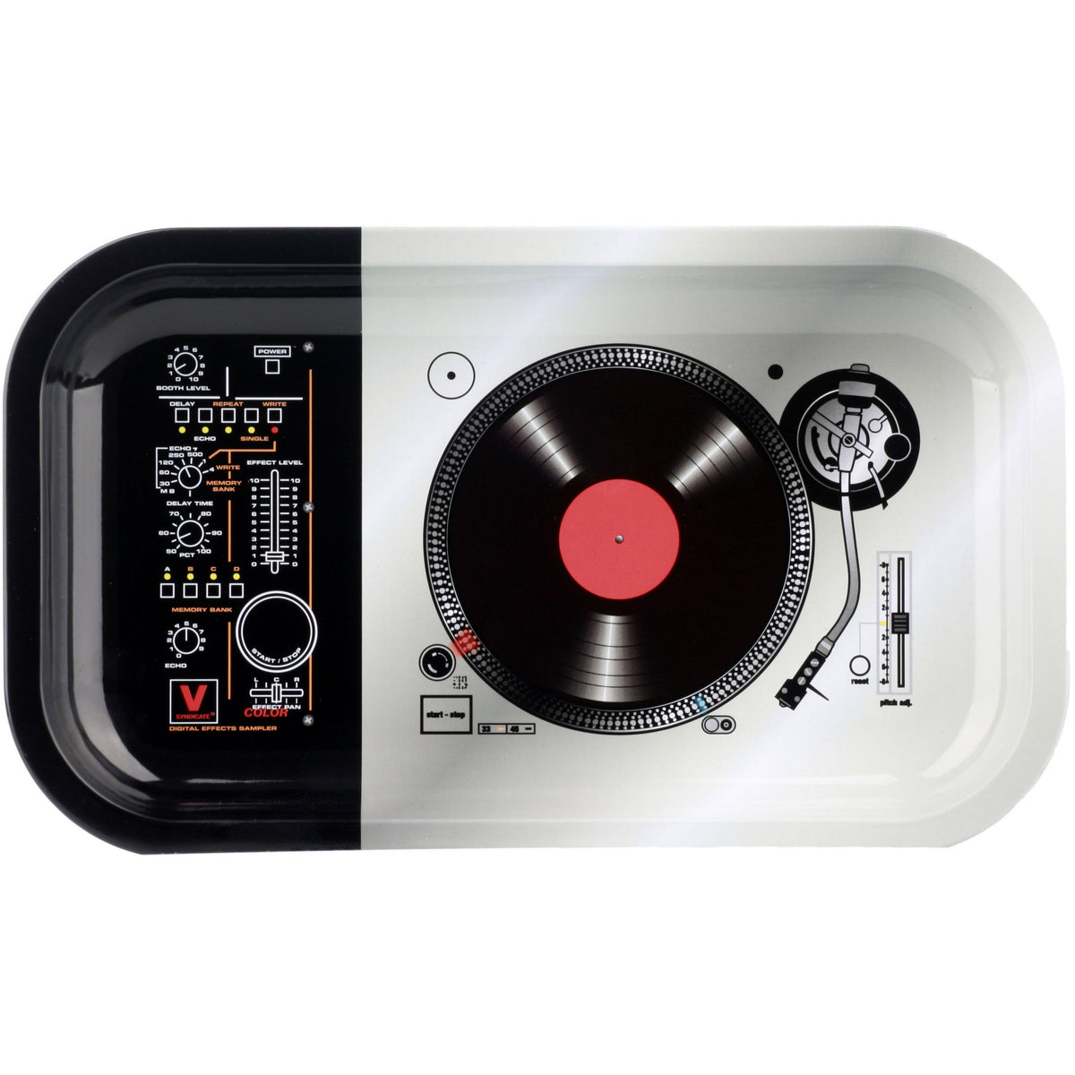 Rolling Tray Drehunterlage Dreh-Tablett DJ Pult Groove