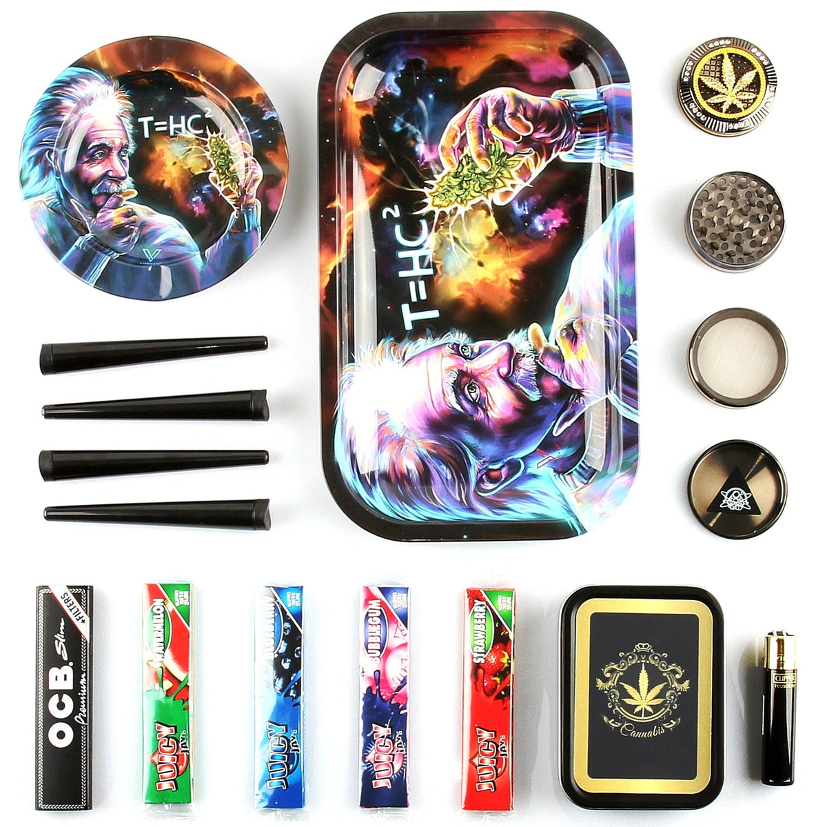 avibes Rolling Tray Set Loot Box Bundle Kiffer Starter Kit Albert Einstein