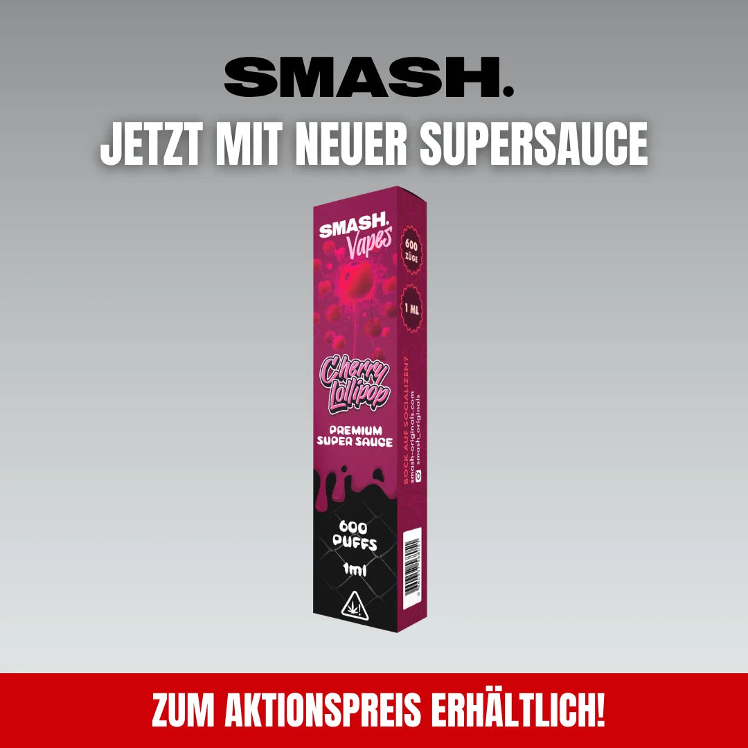 Smash Super Sauce Cherry Lollipop Großhandel