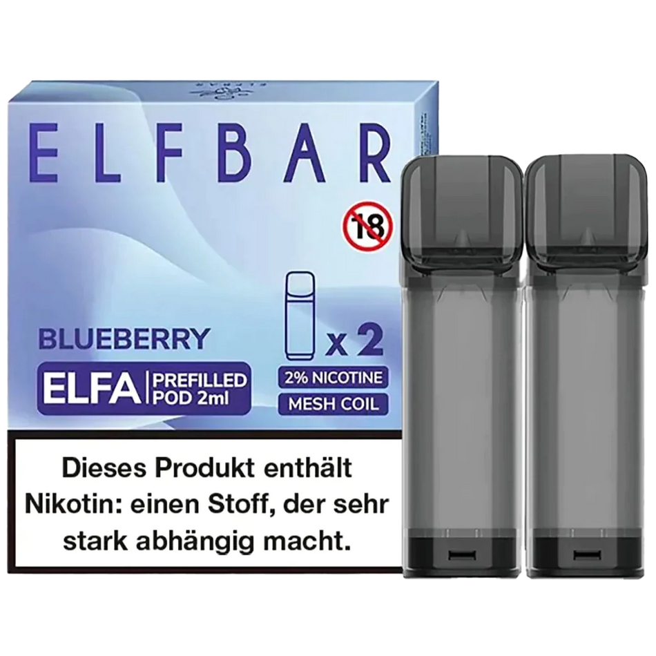 Elf Bar ELFA Prefilled Pod 2er Pack (2 x 1ml) mit dem Geschmack Blueberry günstig kaufen