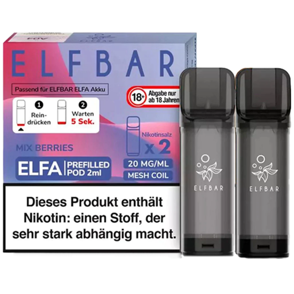 Elf Bar ELFA Prefilled Pod 2er Pack (2 x 1ml) mit dem Geschmack Mix Berries günstig kaufen