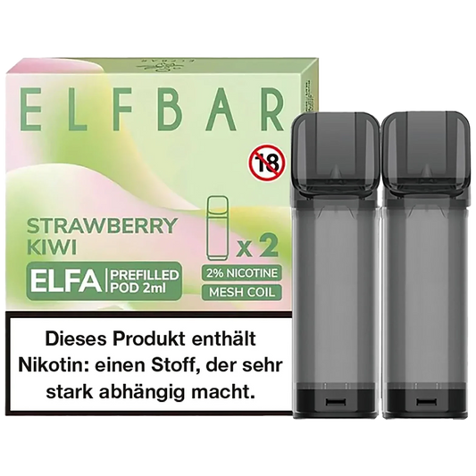 Elf Bar ELFA Prefilled Pod 2er Pack (2 x 1ml) mit dem Geschmack Strawberry Kiwi günstig kaufen