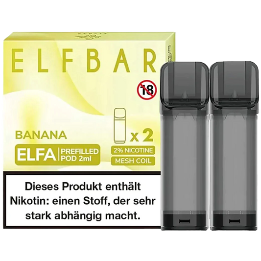 Elf Bar ELFA Prefilled Pod 2er Pack (2 x 1ml) mit dem Geschmack Banana günstig kaufen