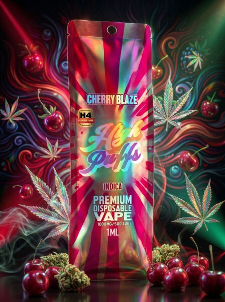 High Puffs | 1ml Vape | Cherry Blaze