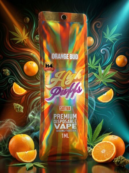 High Puffs | 1ml Vape | Orange Bud