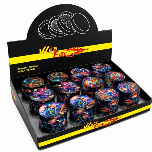 Wildfire Metall Grinder | 4-teilig | Astronaut 2 | VE = 12 Stk.