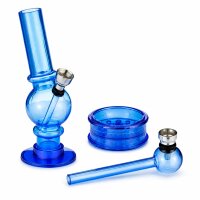 Super Heroes | Acrylbong + Grinder + Glaspfeife Set