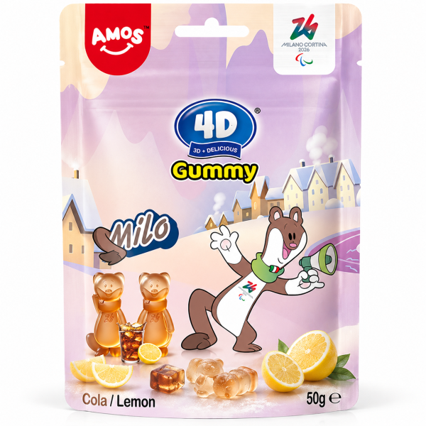 Amos® 4D Gummy | Milo Cola/Lemon 50 g
