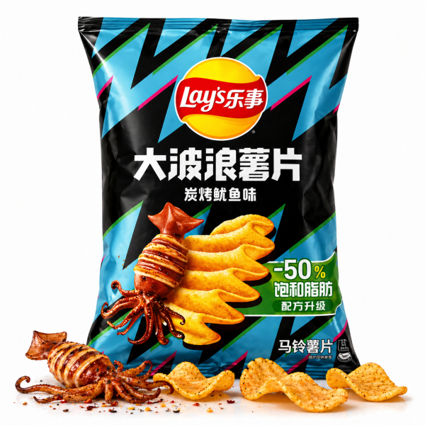 Lay’s Wave Chips | Gegrillter Tintenfisch 70g