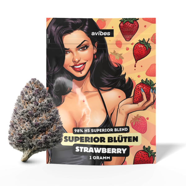 avibes® 98% H5 Superior Blend Blüten | Strawberry 1g