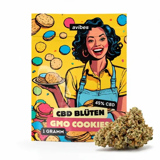 avibes® CBD Blüten | 45% CBD | GMO Cookies 1g