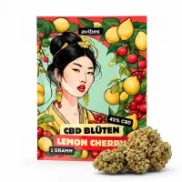 avibes® CBD Blüten | 45% CBD | Lemon Cherry 1g