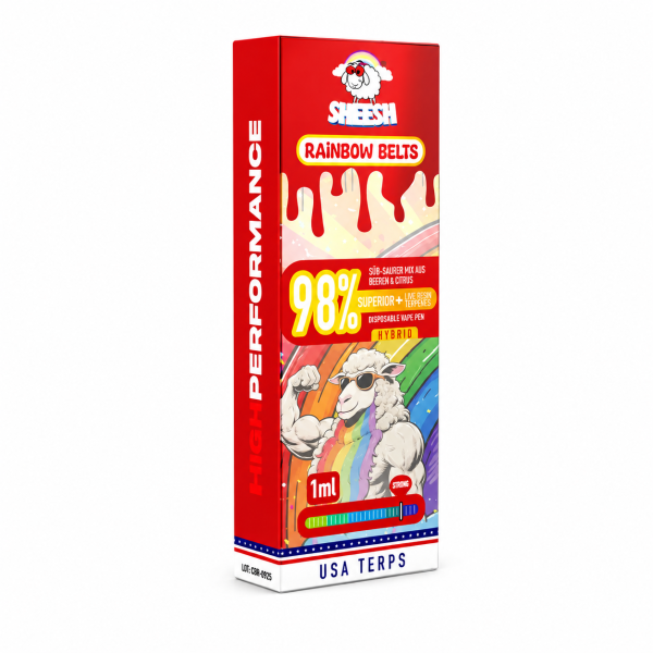 Sheesh 98% Superior Vape | 1ml | Rainbo Belts