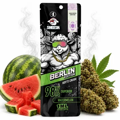 Sheesh BERLIN Limited Edition | 98% Superior Vape | Kotti Crush 1ml