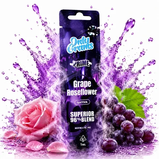 OnlyGrams® | Superior Blend 96% Vape | Grape Roseflower