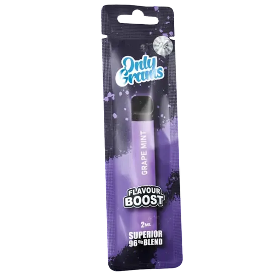OnlyGrams® Flavour Boost Vape | 2ml Superior Blend | Grape Mint