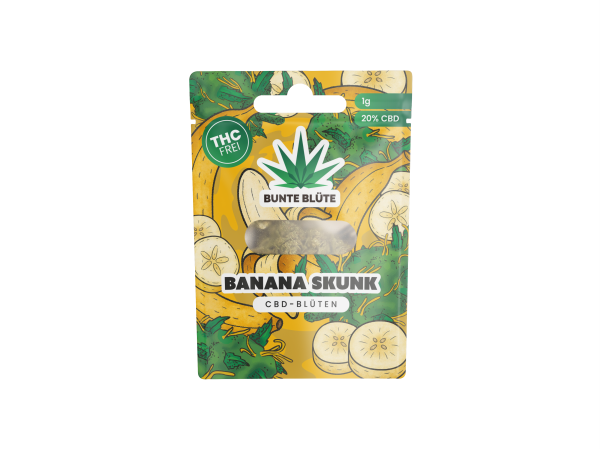 Bunte Blüte | 20% CBD Blüten | Banana Skunk 1g