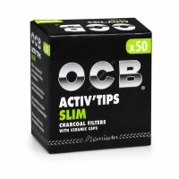 OCB Filter Slim Activ Tips Aktivkohle 7mm (VE=10 STK)