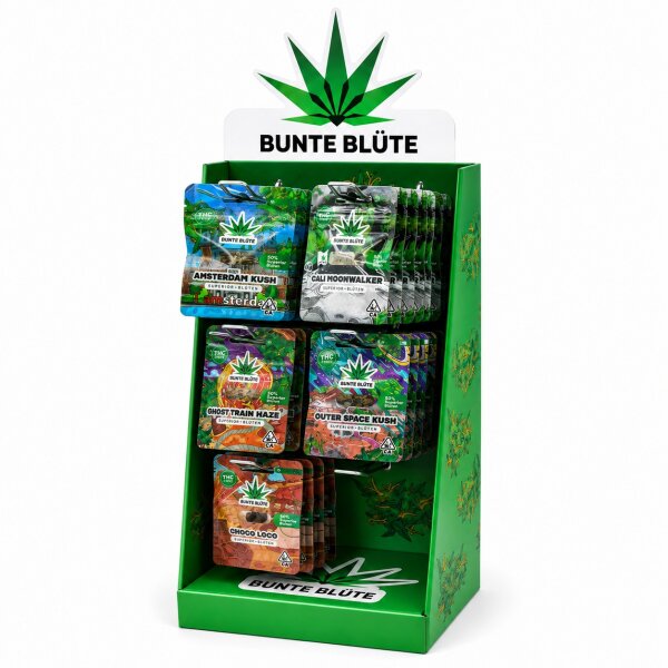Bunte Blüte | Superior Starterset Display 50 × 1g | 5 Sorten
