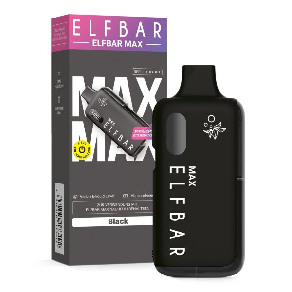 Elfbar MAX Basisgerät | Schwarz