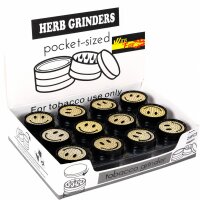 Grinder Metall Mini 2-Teilig | Smiley | VE = 24 Stk.