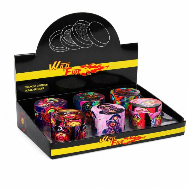 Wildfire Metall Grinder | 4-teilig | Girls | VE = 6 Stk.