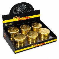 Wildfire Metall Grinder | 4-teilig | Gold | VE = 6 Stk.