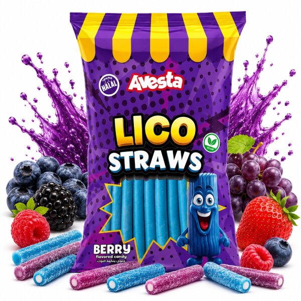 Avesta | Lico Straws Berry 70g