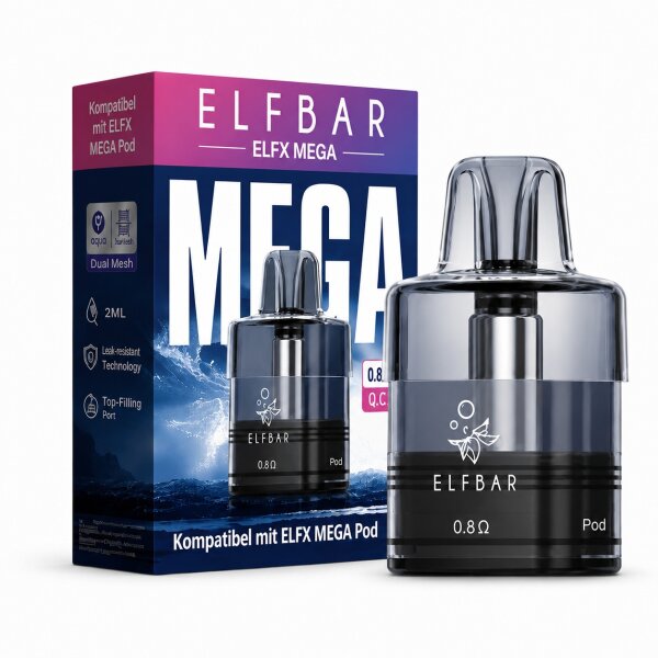 Elfbar ELFX | Mega Refillable Pod 0.8 Ω 10ml